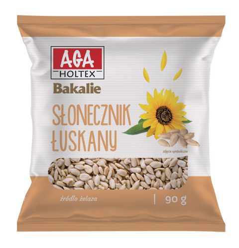 Aga Holtex Słonecznik łuskany 90g Bakalie na Arena.pl