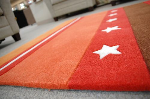 Dywan AKRYL STAR czerwony na Arena.pl