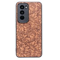 Drewniane Etui Bewood do Oppo Reno 12 Pro 5G LIŚCIE JABŁOŃ
