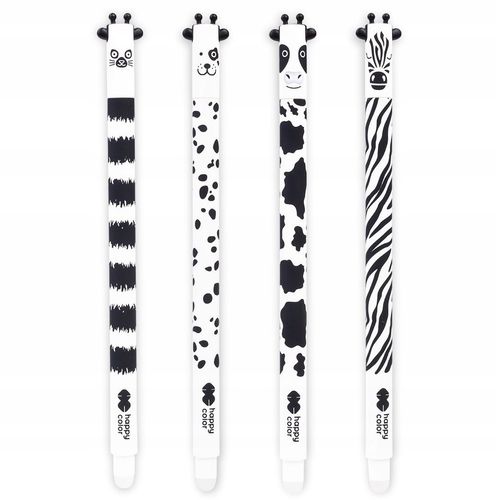 Długopis Niebieski Happy Color Wymazywalny Blackwhite Zwierzęta na Arena.pl