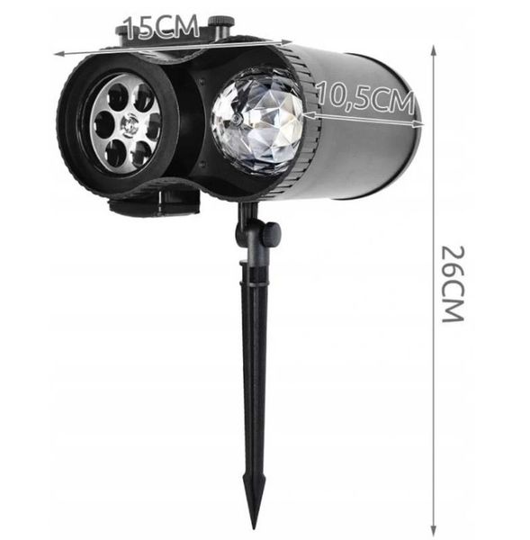 PROJEKTOR LED ŚNIEG ŚWIĄTECZNY NA PILOT LASEROWY REFLEKTOR NA DOM RZUTNIK zdjęcie 10