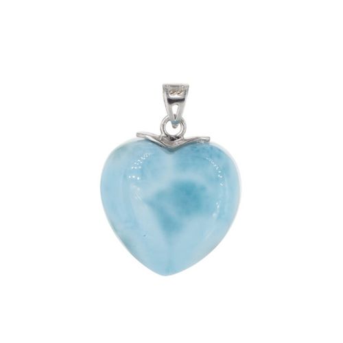 Zawieszka - larimar serce w srebrze rodowanym 2 na Arena.pl