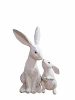 FIGURKA WIELKANOCNY ZAJĄC KRÓLIK Z MŁODYM model VI