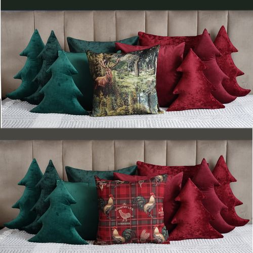 Poduszka Choinka Czerwona Prezent dla dziecka Boże Narodzenie Dekoracja na Arena.pl