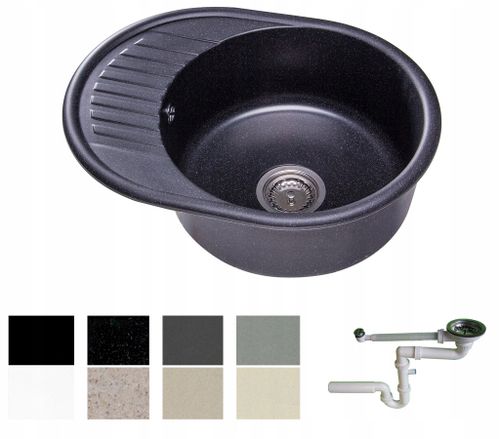 ZLEW ZLEWOZMYWAK GRANIT 8 kolorów 58x46 + SYFON na Arena.pl