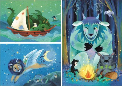 Puzzle 3x48 elementów. Supercolor. Fantastyczni przyjaciele na Arena.pl