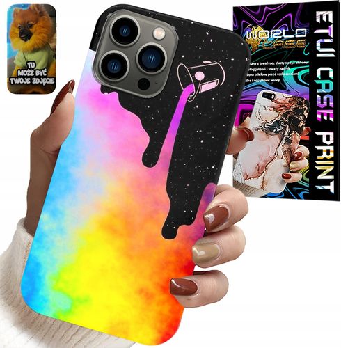ETUI DO IPHONE 13 PRO - TĘCZOWE KOLOROWE WZORY, FARBA + FOLIA na Arena.pl