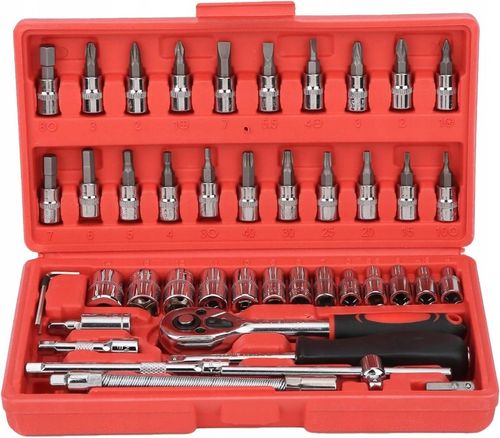 ZESTAW KLUCZY NASADOWYCH KLUCZE NASADOWE 46 TORX Bity Wkrętaki Imbusy na Arena.pl