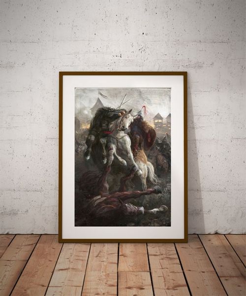 Bitwa o gród - plakat premium 30x40 cm zdjęcie 2