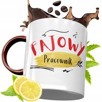 Kubek Bordowy Dla Pracownika Na Urodziny Prezent Z Nadrukiem Ze Zdjęciem