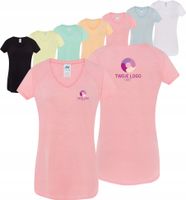 Damski Tshirt rękawy typu reglan TWÓJ WŁASNY HAFT LOGO firmowa reklamowa