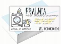 Wizytówki firmowe 200 szt RÓŻNE WZORY do wyboru PRALNIA