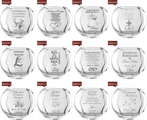 Wazon z grawerem PREZENT na urodziny 30 40 50 60 na Arena.pl