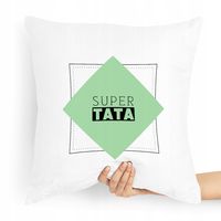 Poduszka Prezent Dla Taty Super Tata Z Nadrukiem Ze Zdjęciem