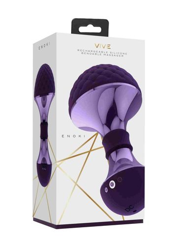 enoki - bendable massager - purple na Arena.pl