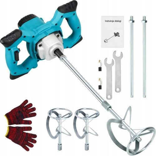 MIESZADŁO DO KLEJU BETONU FARB ELEKTRYCZNE 2600W 2x MIESZALNIK na Arena.pl