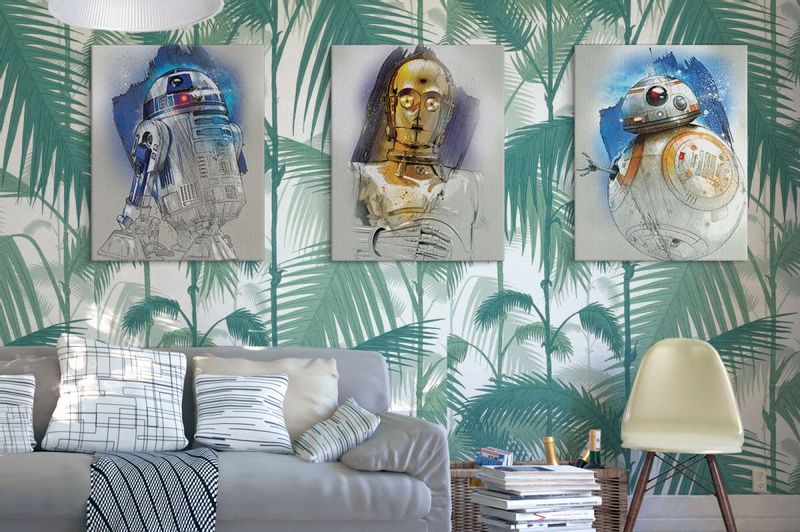 Gwiezdne Wojny Star Wars: The Last Jedi (C-3PO Brushstroke) - obraz na płótnie 60x80 cm zdjęcie 3