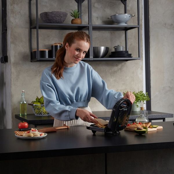 Toster Opiekacz do orzeszków tostów Gofrownica sandwich 6w1 1000W LOVIO zdjęcie 7