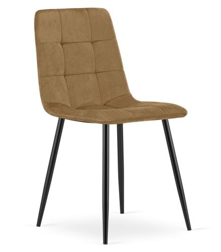 Krzesło KARA - brązowy aksamit / nogi czarne x 1 na Arena.pl