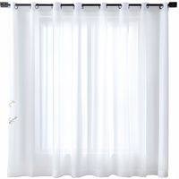 Gotowa firana na przelotkach woal biała 200x250 firanka do salonu