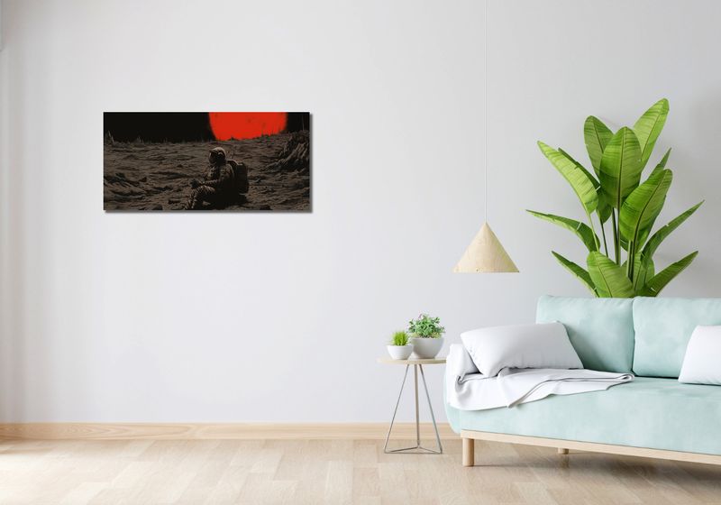 Obraz 90x40cm Samotność w Kosmosie zdjęcie 2