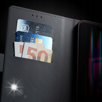 Etui 3mk Wallet Case z klapką na Realme C35 - czarne - N/A