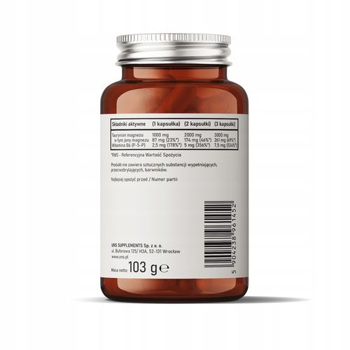 UNS Taurynian Magnezu & B6 P5P 90 vege kaps. na Arena.pl