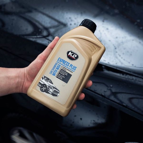 K2 EXPRESS PLUS 1L Szampon samochodowy z woskiem Carnauba do mycia samochodu zdjęcie 6