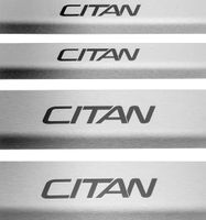 Listwa progowa MERCEDES CITAN W415 W415 Stal nierdzewna 304 mat z czarnymi