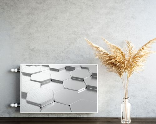 Mata MAGNETYCZNA Kaloryfera Heksagony Nowoczesny Wzór 3D 90cm x 60cm na Arena.pl