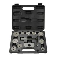 Zestaw do wyciskania tłoczków hamulcowych 12 elementów GEKO G02535