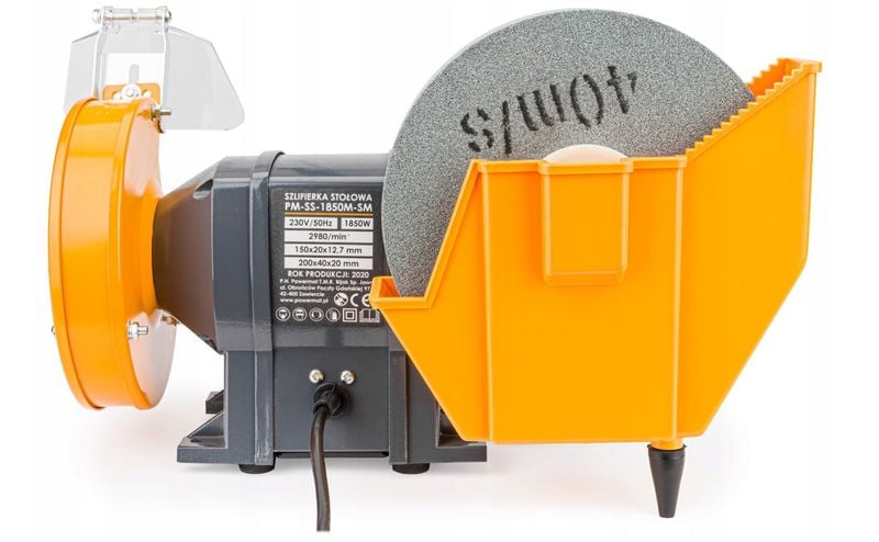 SZLIFIERKA STOŁOWA 1850W 2x KAMIEŃ NA SUCHO MOKRO PM-SS-1850M-SM / PM0 zdjęcie 4