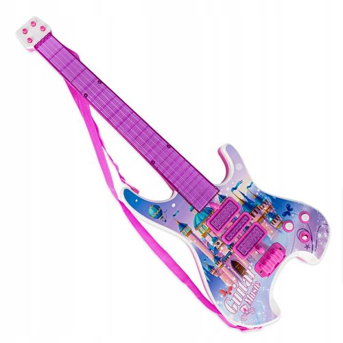 Gitara elektryczna zestaw karaoke dla dzieci mikrofon struny muzyka statyw na Arena.pl