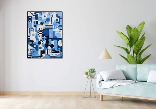 Plakat 75x100cm Niebieski Labirynt na Arena.pl