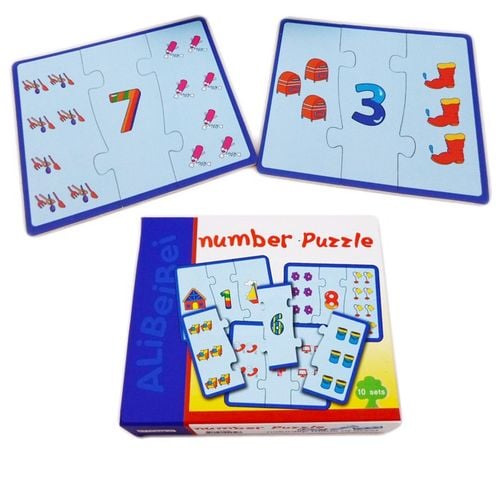 puzzle cyfry pudełko na Arena.pl