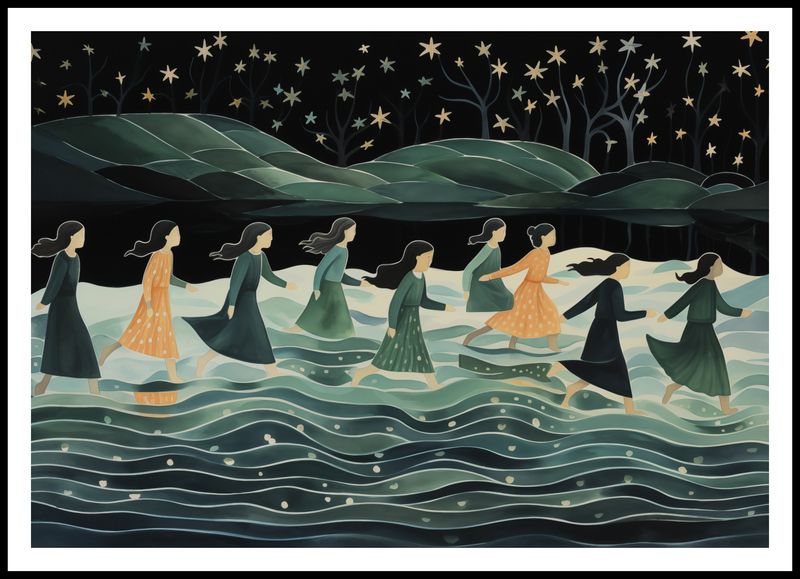 Plakat 100x70cm Nocna Procesja zdjęcie 3