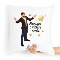 Poduszka Dla Menagera Menadżera Na Prezent Z Nadrukiem Ze Zdjęciem
