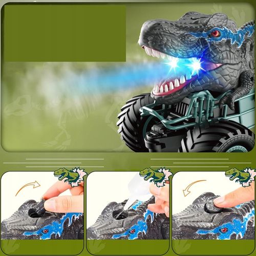 ZDALNIE STEROWANY SAMOCHÓD RC, SAMOCHÓD RC CAR MONSTER TRUCK DINOZAURY na Arena.pl