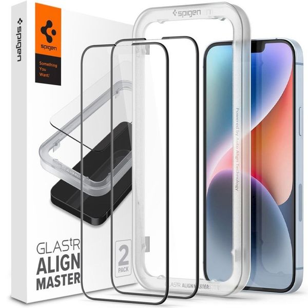 Szkło Spigen do iPhone 13 Pro Max, FC AM, do etui zdjęcie 1