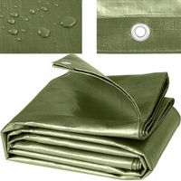 PLANDEKA 4x6m PŁACHTA MROZOODPORNA WODOODPORNA WZMACNIANA OKRYCIE NA DRZEWO