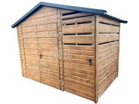 Schowek domek ogrodowy 2x2m + wiata 1m brama drzwi blachodachówka TS882