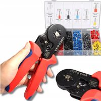 PRASKA ZACISKARKA DO KONEKTORÓW KOŃCÓWEK KABLI PRZEWODÓW + 1200 SZT