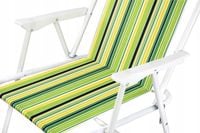 KRZESŁO PLAŻOWE TURYSTYCZNE SKŁADANE FOTEL LEŻANKA