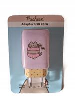 Ładowarka sieciowa adapter PUSHEEN 20 W USB-A USB-C fioletowa