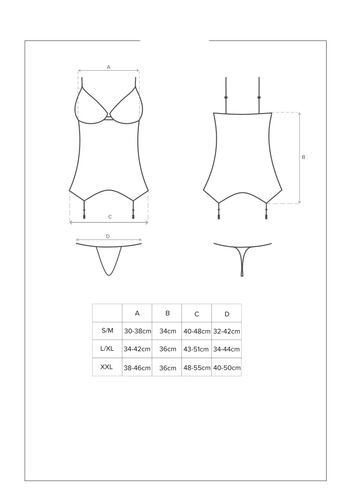 rosalyne gorset i stringi s/m na Arena.pl