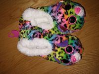 ND17_ZB-128023 TY Fashion pantofle GISELLE - lampart rozmiar M (32-34cm)