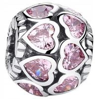 Charms Zawieszka Charms Różowe Serca Charmsy Trusky