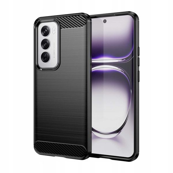 Spacecase Carbon Oppo Reno 12 5G Black zdjęcie 2