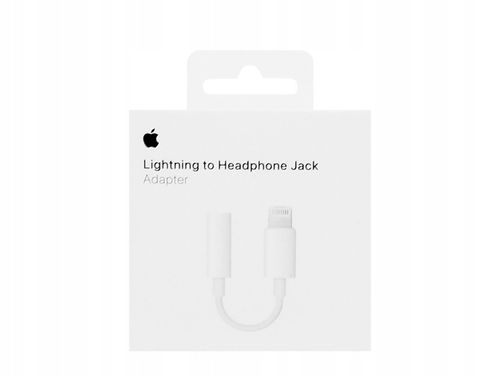 ORYGINALNY ADAPTER PRZEJŚCIÓWKA APPLE MMX62ZM/A LIGHTNING - JACK 3.5mm na Arena.pl