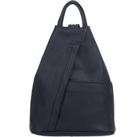 VERA PELLE plecak damski skórzany licowy trójkątny V520 granatowy